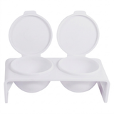 DL Pro Double Dappen Dish White #C207