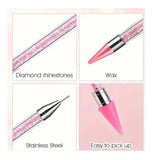 HK Dual Ended Wax and Dotting Pen with Rhinestones