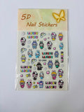 HK Labubu 5D Nail Sticker - Rainbow #SD-2460