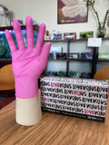 Evolus Examination Pink Nitrile Gloves 3.5-4.0mil