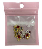 HK Nail Art 3D Crystal Hearts Mixed Color Charms