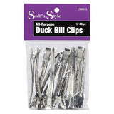 SNS Steel Duck Bill Clips 12pcs #138HC-S