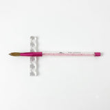 Kolinsky Acrylic Crystal Brush  #12 with Rack