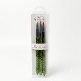 Brush Combo 1 Acrylic+2 Ombre 3pc Set - Green
