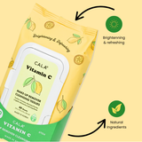 Cala Vitamin C Make Up Remover Cleansing Tissues (60-Sheets/pk)