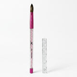 Kolinsky Acrylic Crystal Brush  #12 with Rack