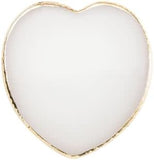 HK Nail Art Resin Stone Mixing Plate - Heart White