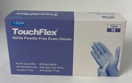 TouchFlex NITRILE Gloves Medium Purple - 100ct