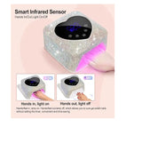 Rechargeable Cordless UV/LED Lamp with Crystals