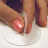 Plastic Backed Lint Free Round Nail Wipes 60pcs
