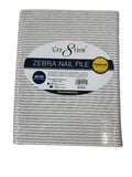 Cre8tion Zebra Grit Nail File #07023 80/80 Extra Coarse x 50pcs