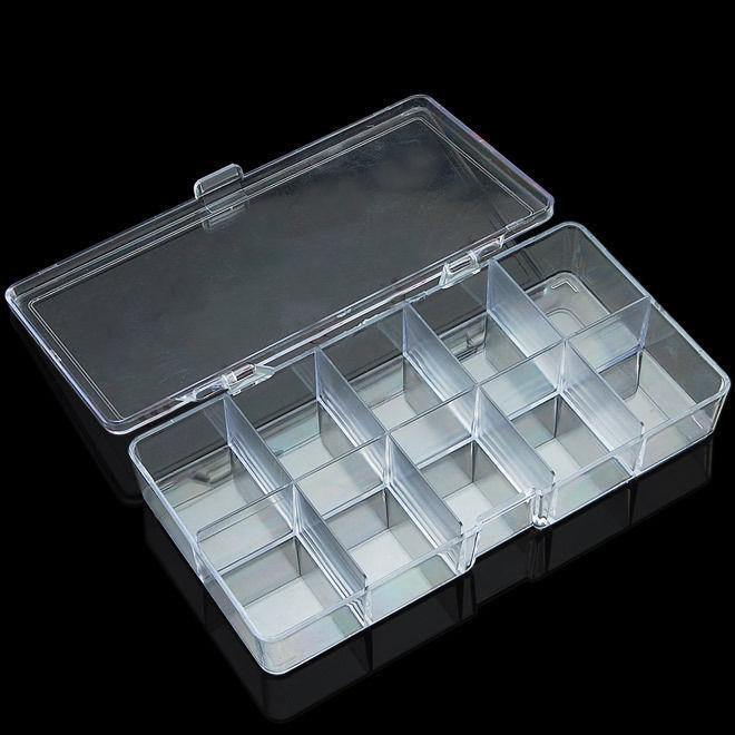 Acrylic Clear Compartment Storage Box / Small – Mk Beauty Club