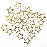 Fuschia Nail Art Charms - Gold Metal Star - Medium