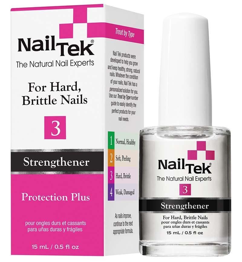Nail Tek, PROTECTION PLUS 3 For Hard, Brittle Nails, Mk Beauty Club, NailTek
