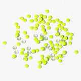 Fuschia, Fuschia Nail Art - Neon Yellow Studs - Medium Circle, Mk Beauty Club, Metal Parts