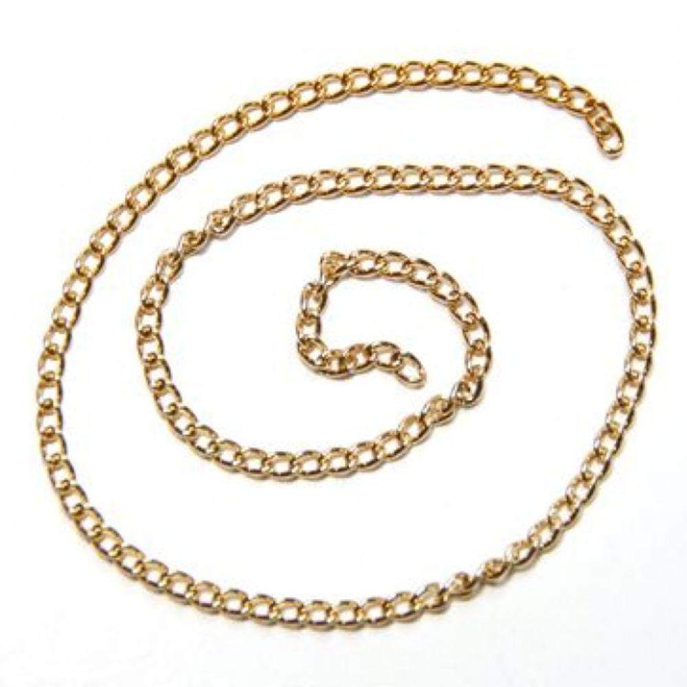 Fuschia, Fuschia Nail Art - Linked Chain - Gold, Mk Beauty Club, Metal Parts