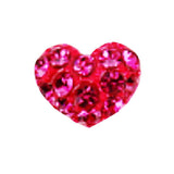 Fuschia, Fuschia Nail Art - Heart - Hot Pink, Mk Beauty Club, Nail Art