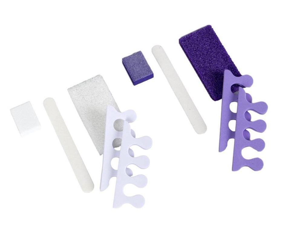 Ikonna Disposable Pedicure Kit 4pc with Toe Separators Nail Supply Set - Mk Beauty Club