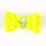 Fuschia, Fuschia Nail Art Charms - Neon Stud Bow - Yellow, Mk Beauty Club, Nail Art Charms