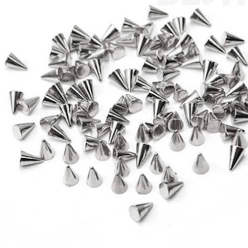 Fuschia, Fuschia Nail Art - Mini Spikes - Silver, Mk Beauty Club, Metal Parts