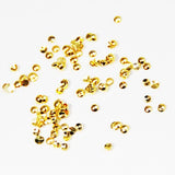 Fuschia Nail Art - Mini Metal Dots - Gold