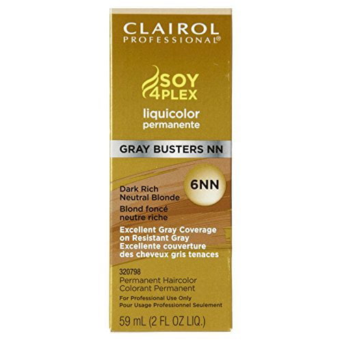 Clairol Pro Soy4PLEX 6NN Gray Busters Dark NN Rich Neutral Blonde Mk