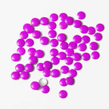 Fuschia Nail Art - Neon Purple Studs - Medium Circle