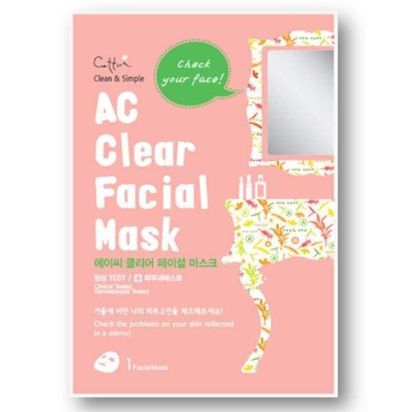 Cettua, Cettua - AC Clear Facial Mask - 3 sheets, Mk Beauty Club, Sheet Mask