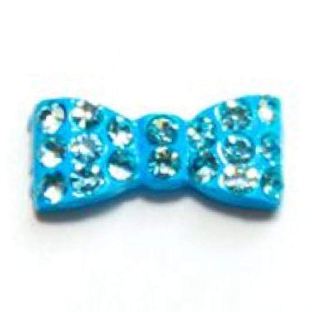 Fuschia, Fuschia Nail Art Charms - Rectangle Bow - Baby Blue, Mk Beauty Club, Nail Art Charms