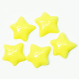Fuschia, Fuschia Nail Art Charms - Plastic Star - Yellow, Mk Beauty Club, Nail Art Charms