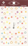 Nail Art Sticker - Hotep Yoko #002 Pastel star (disct)