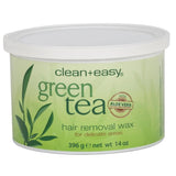 Clean & Easy, Clean & Easy Green Tea with Aloe Vera Hair Removal Wax 14oz, Mk Beauty Club, Wax