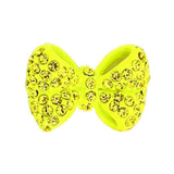 Fuschia Nail Art Charms - Neon Bow - Yellow