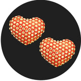 Fuschia, Fuschia Nail Art -  Textured Heart - Red, Mk Beauty Club, Nail Art