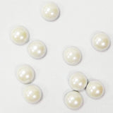 Fuschia, Fuschia Nail Art - White Pearl - Small, Mk Beauty Club, Nail Art