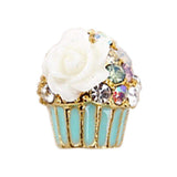 Fuschia, Fuschia Nail Art - Cupcake - Turquoise, Mk Beauty Club, Nail Art