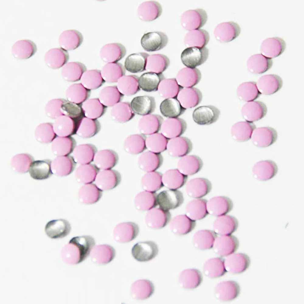 Fuschia, Fuschia Nail Art - Pastel Pink Studs - Large Circle, Mk Beauty Club, Metal Parts