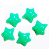 Fuschia Nail Art Charms - Plastic Star - Green