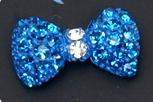 Fuschia, Fuschia Nail Art Charms - Crystal Bow - Neon Blue, Mk Beauty Club, Nail Art Charms