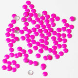 Fuschia Nail Art - Neon Pink Studs - Medium Circle