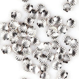 Fuschia Nail Art - Seashell Studs - Large Silver