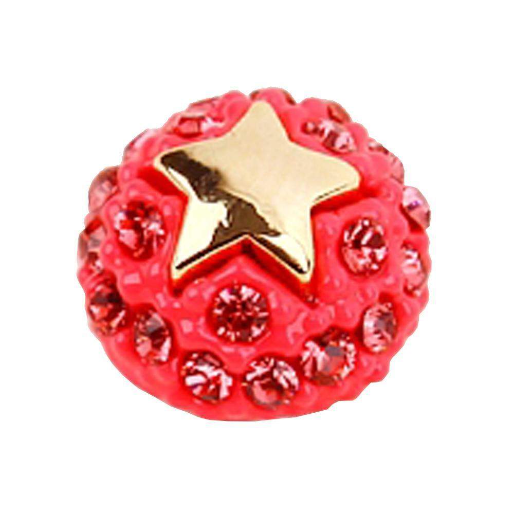 Fuschia, Fuschia Nail Art Charms - Ball & Star - Neon Pink, Mk Beauty Club, Nail Art Charms