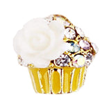 Fuschia, Fuschia Nail Art - Cupcake -  Yellow, Mk Beauty Club, Nail Art