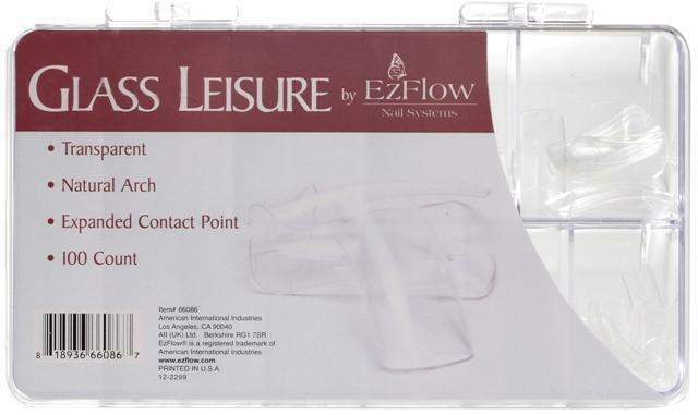 Ez Flow, EZ Flow Glass Leisure Tips - 100ct, Mk Beauty Club, Nail Tips