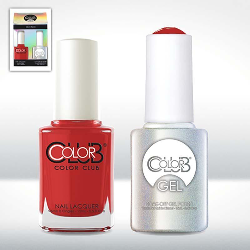 Color Club, Color Club Gel Duo - Cadillac Red, Mk Beauty Club, Gel + Lacquer Duo