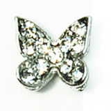 Fuschia, Fuschia Nail Art - Crystal Butterfly, Mk Beauty Club, Nail Art