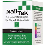 Nail Tek, Nailtek MAINTENANCE PLUS 1 Pro Pack - 4/0.5 oz, Mk Beauty Club, NailTek
