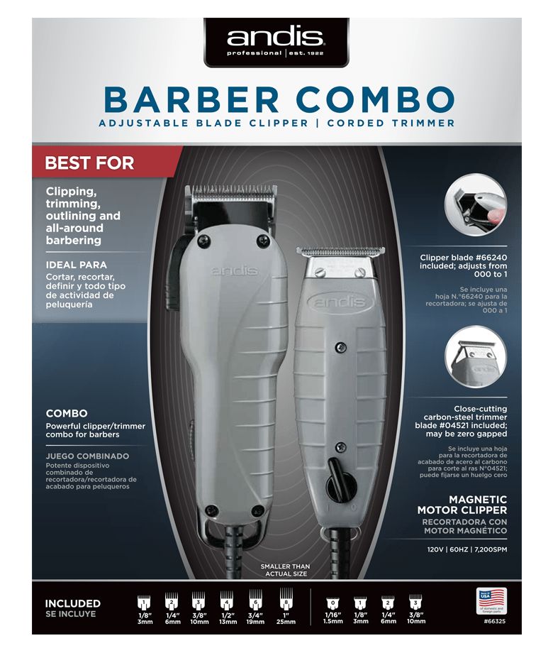 Andis Barber Combo Envy Clipper & T-Outliner Trimmer – Mk Beauty Club