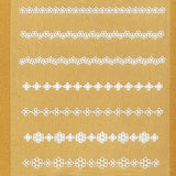 Erikonail White Lace Nail Sticker #ELS-01