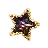 Fuschia Nail Art Charms - Galaxy Star - Purple